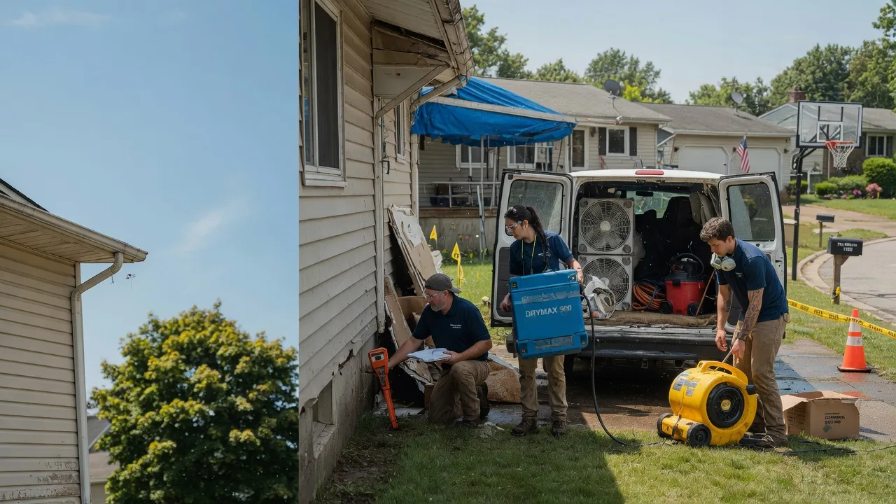Ceiling Leak Cleanup in South Milford, IN near me